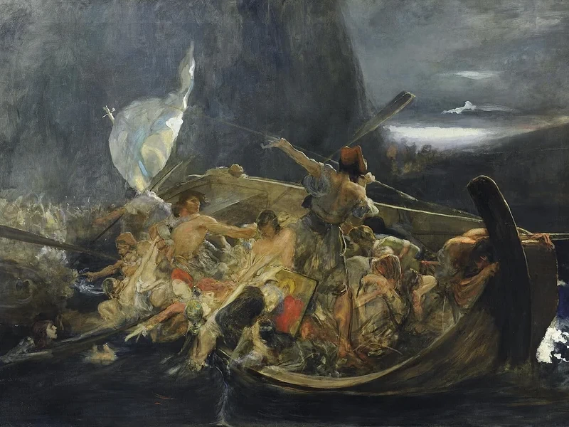1842-Nikolaos Gysis - Dopo la distruzione di Psara, c. 1896